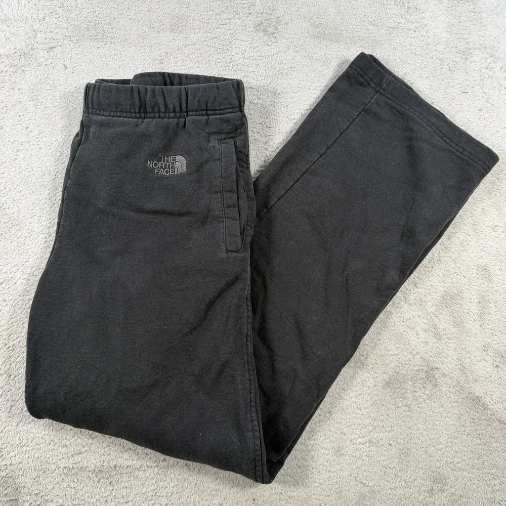 The North Face Sweatpants Mens Medium Black Fleece Drawstring Pocket Gym Outdoor